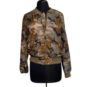 Love Tree Camouflage Bomber Jacket